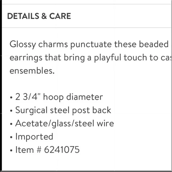 ❤️New Lele Sadoughi Earrings❤️ from Saks designer - Picture 5 of 6